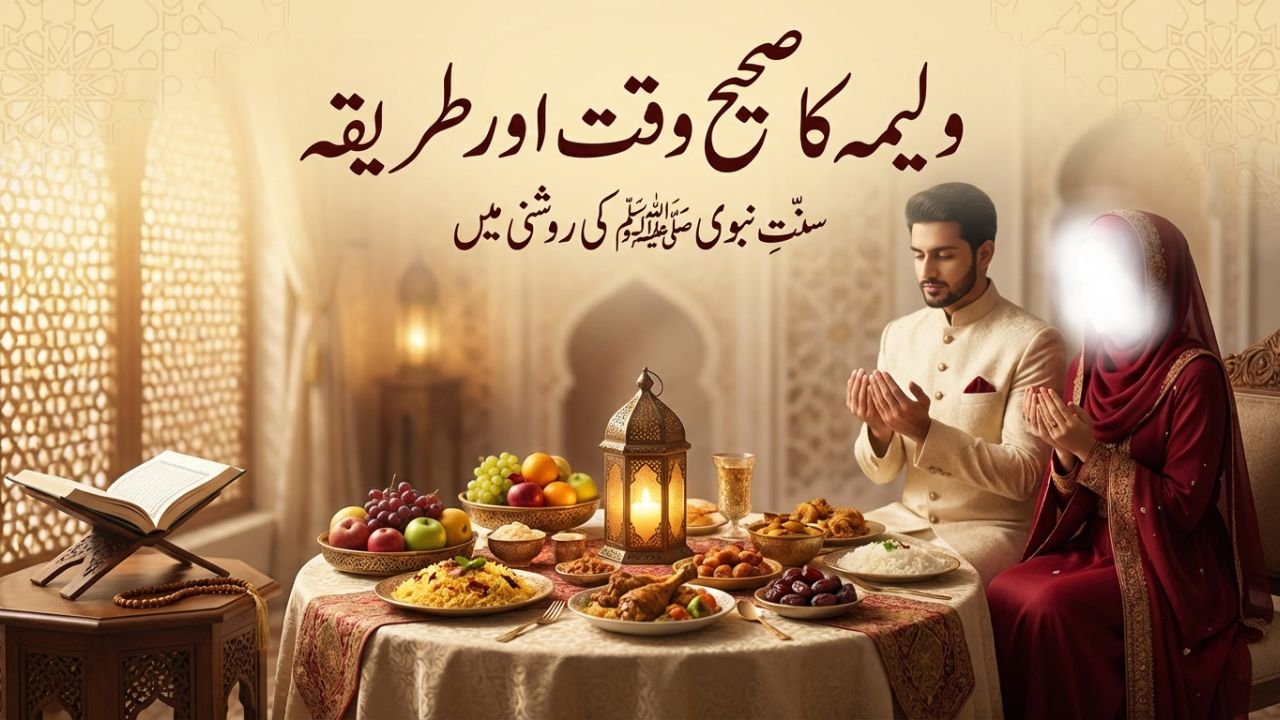 ولیمہ کا صحیح وقت اور طریقہ – سنتِ نبوی ﷺ کی روشنی میں