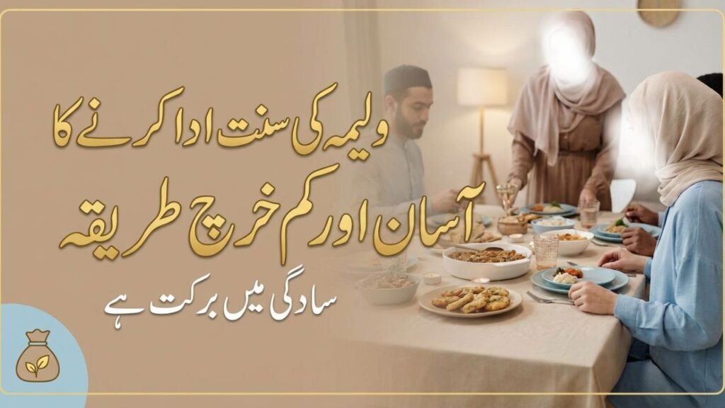 ولیمہ کی سنت ادا کرنے کا آسان اور کم خرچ طریقہ